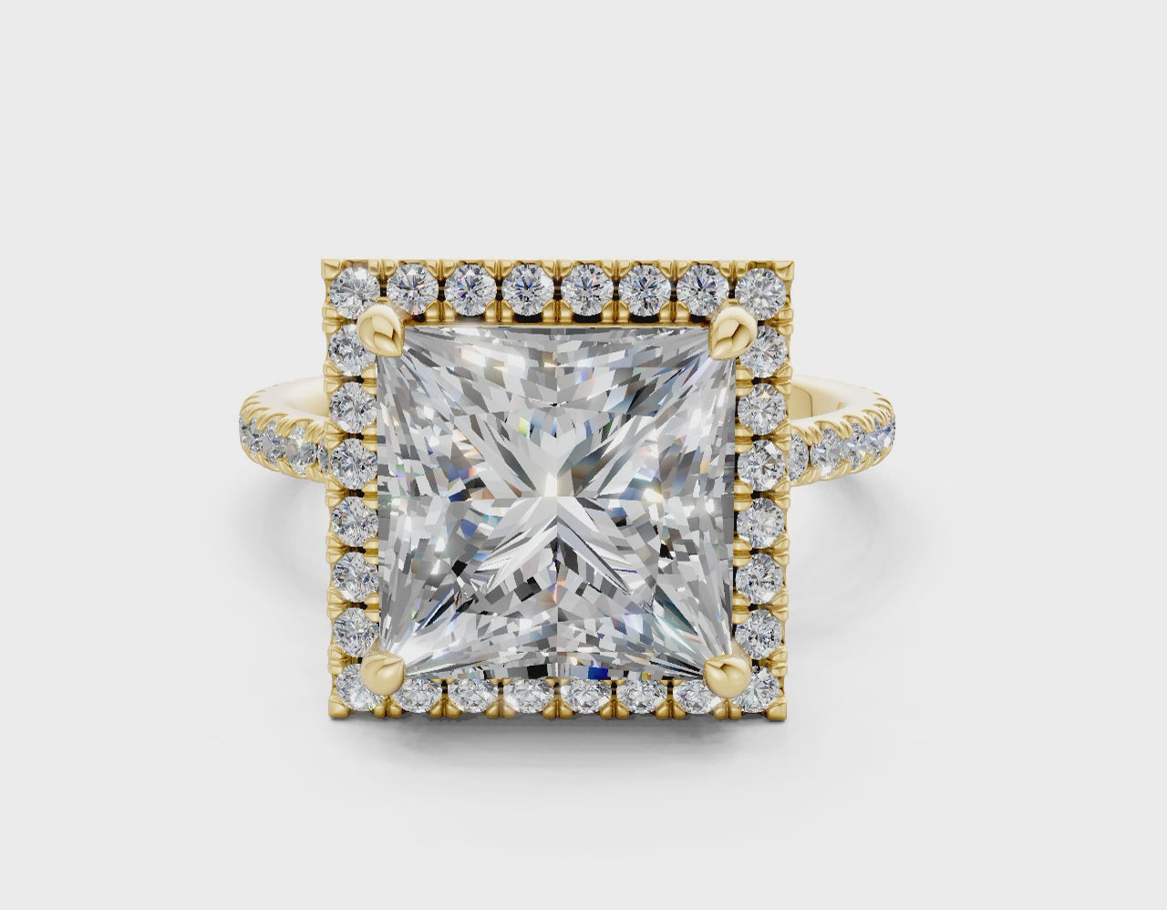 The Fifth Avenue Halo Signature Engagement Ring