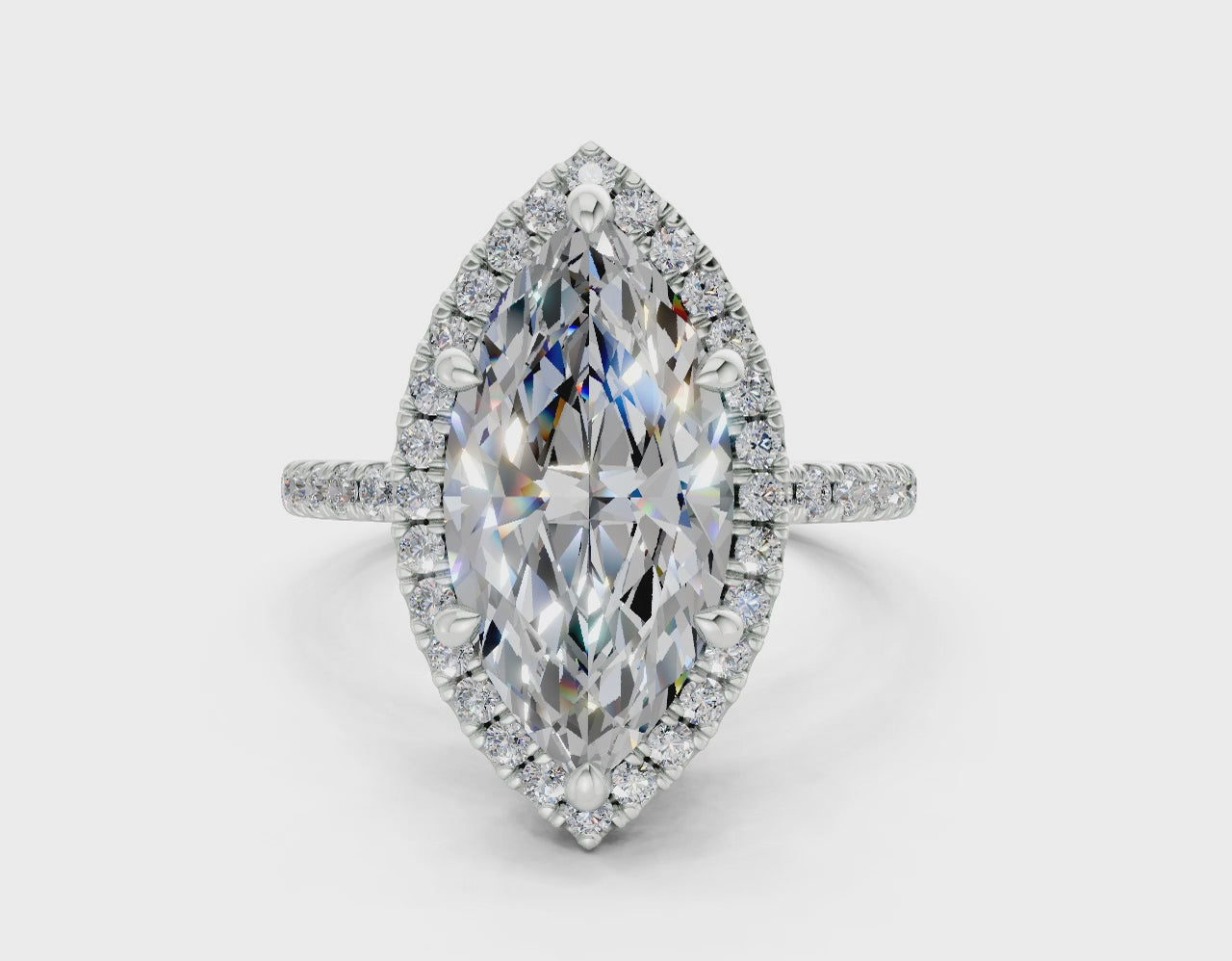 The Fifth Avenue Halo Signature Engagement Ring