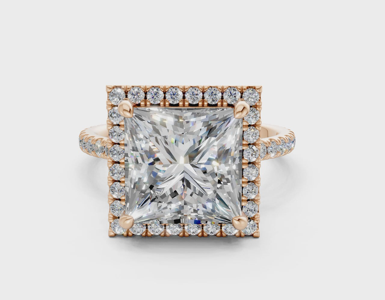The Fifth Avenue Halo Signature Engagement Ring