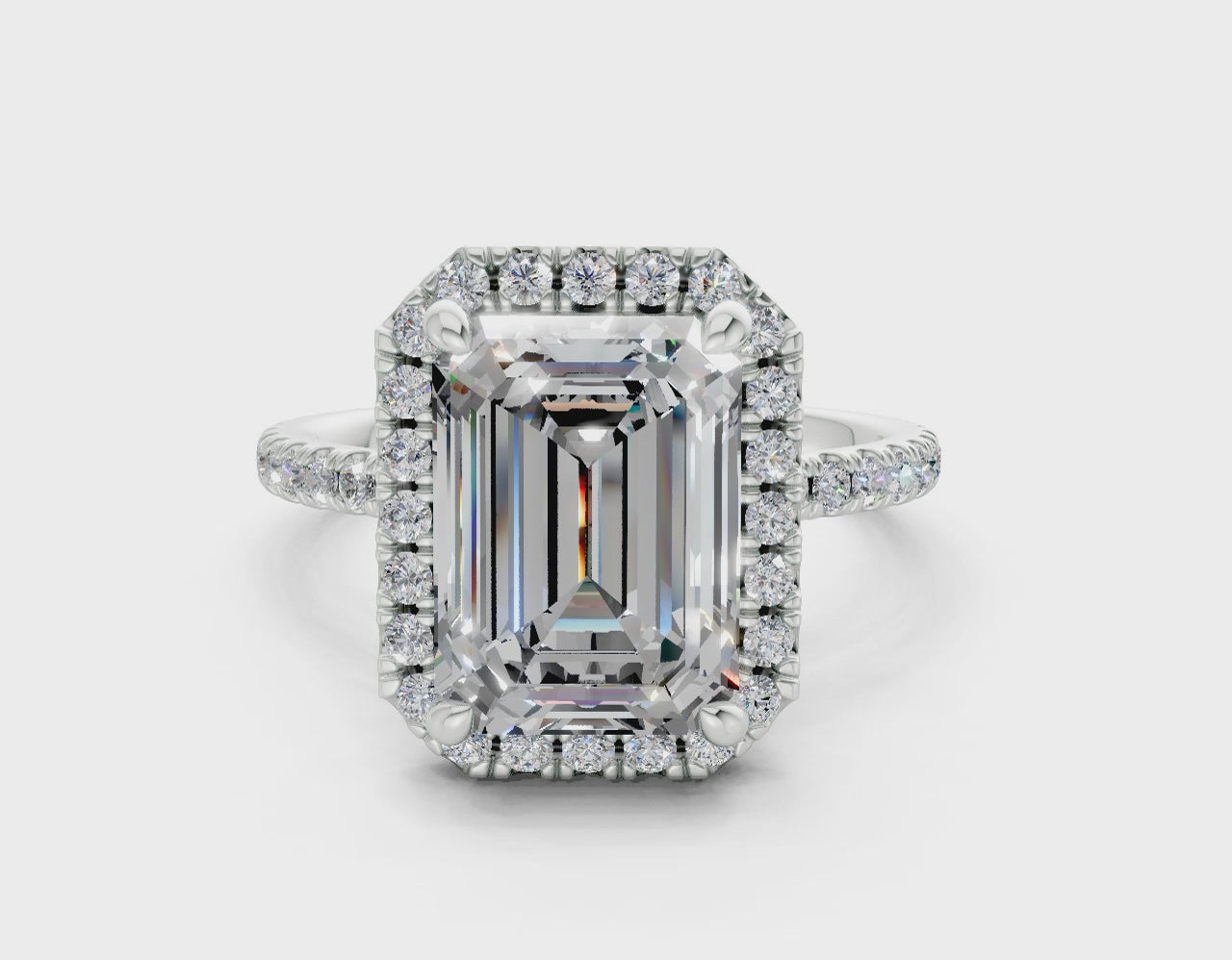 The Fifth Avenue Halo Signature Engagement Ring