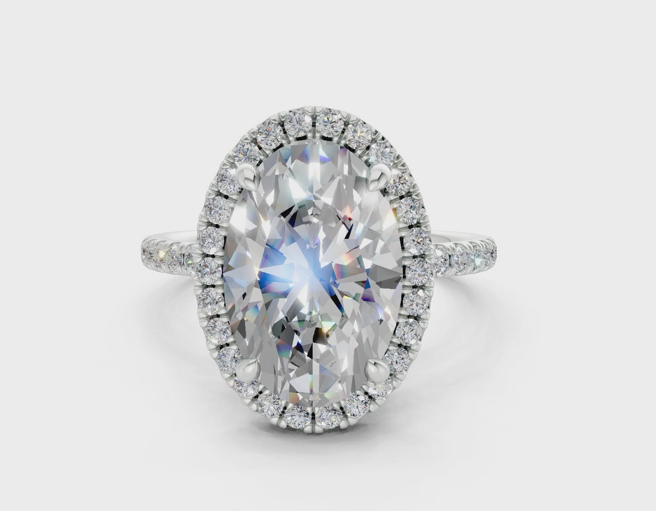 The Fifth Avenue Halo Signature Engagement Ring