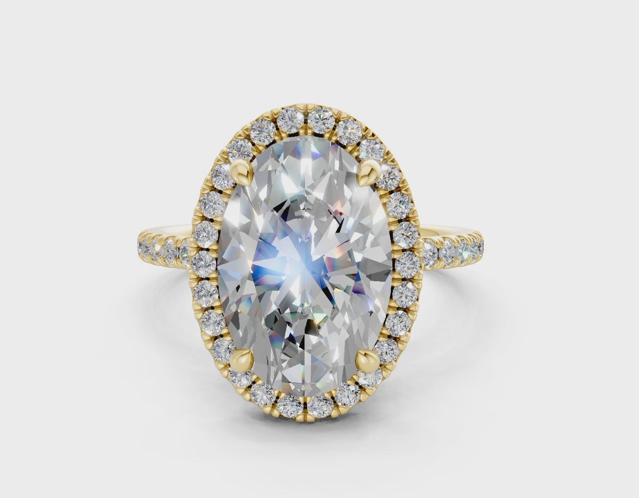 The Fifth Avenue Halo Signature Engagement Ring