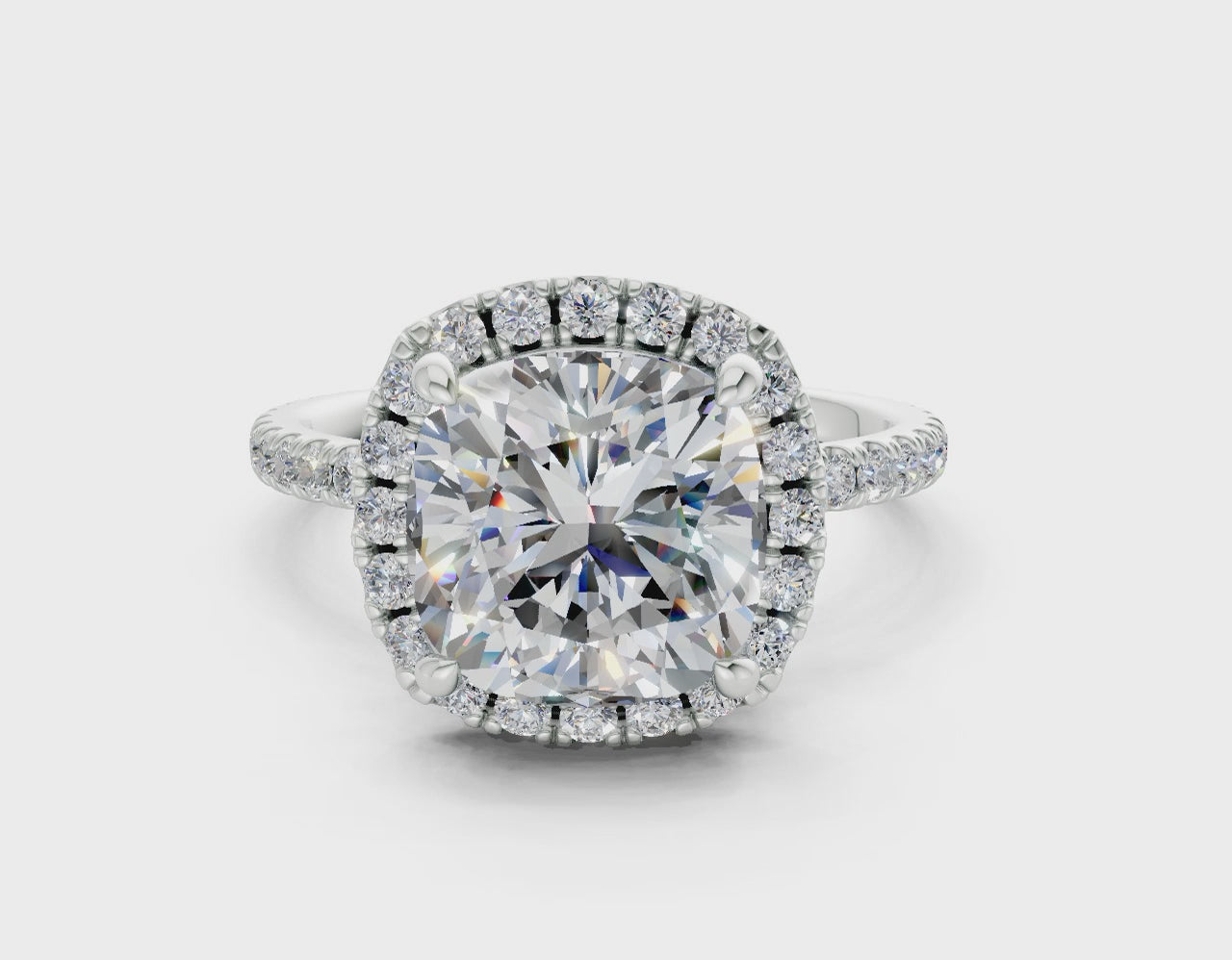 The Fifth Avenue Halo Signature Engagement Ring