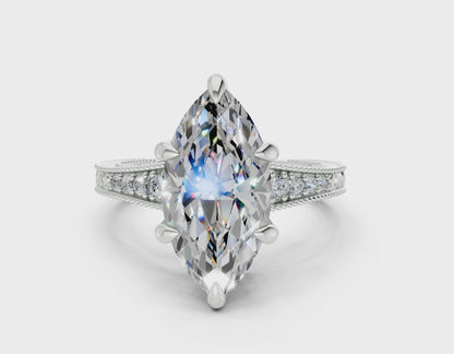 The Rosemont Three Stone Engagement Ring