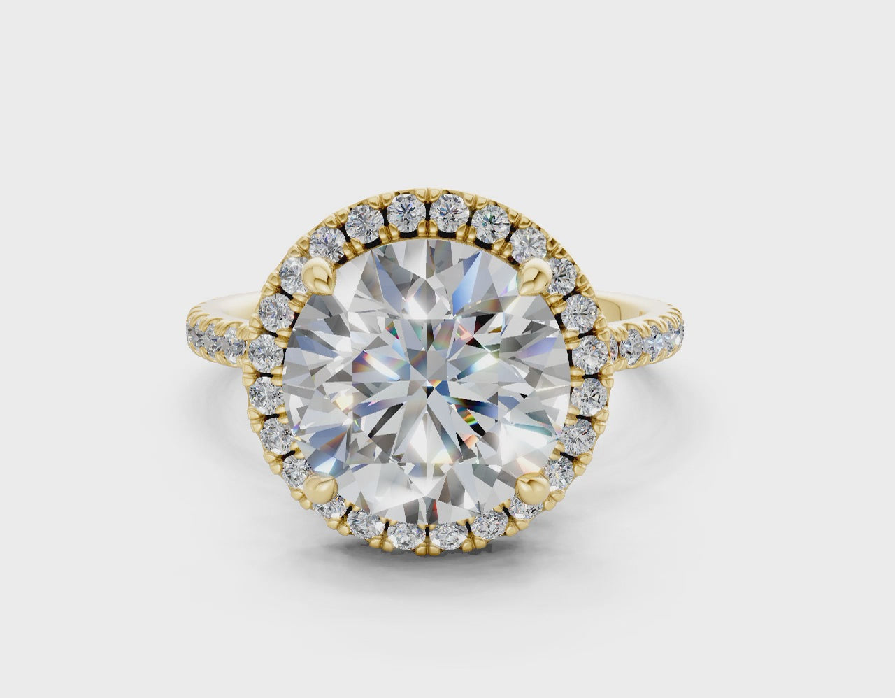 The Fifth Avenue Halo Signature Engagement Ring