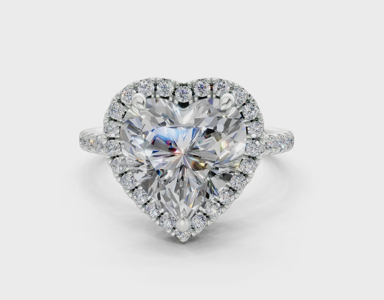 The Fifth Avenue Halo Signature Engagement Ring