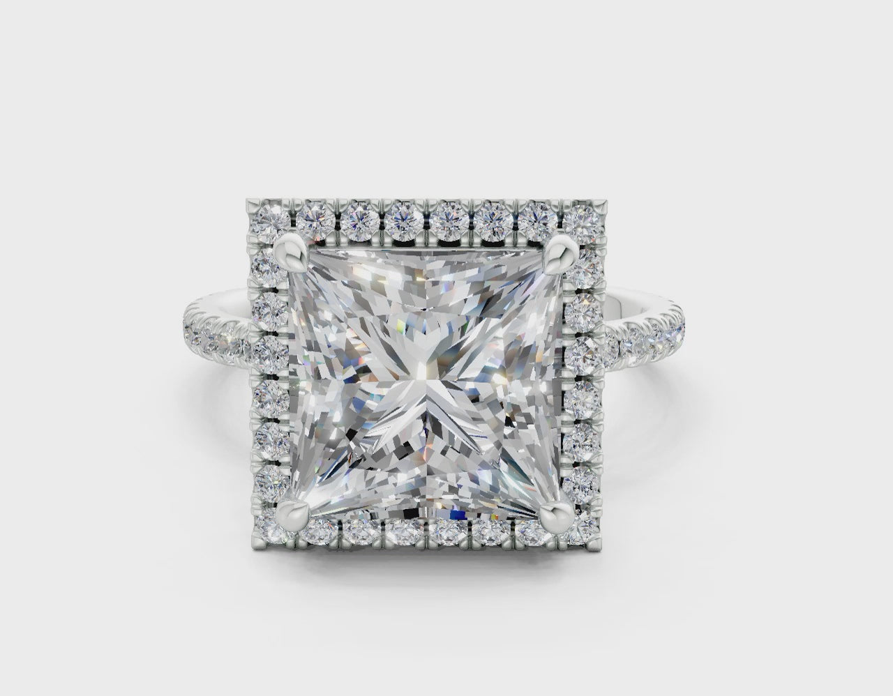 The Fifth Avenue Halo Signature Engagement Ring