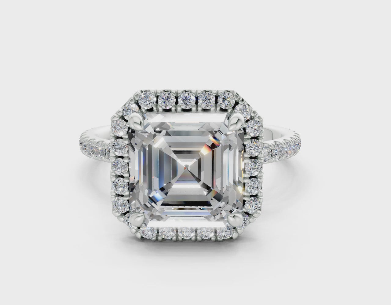 The Fifth Avenue Halo Signature Engagement Ring