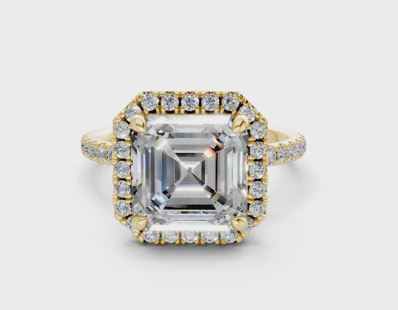 The Fifth Avenue Halo Signature Engagement Ring