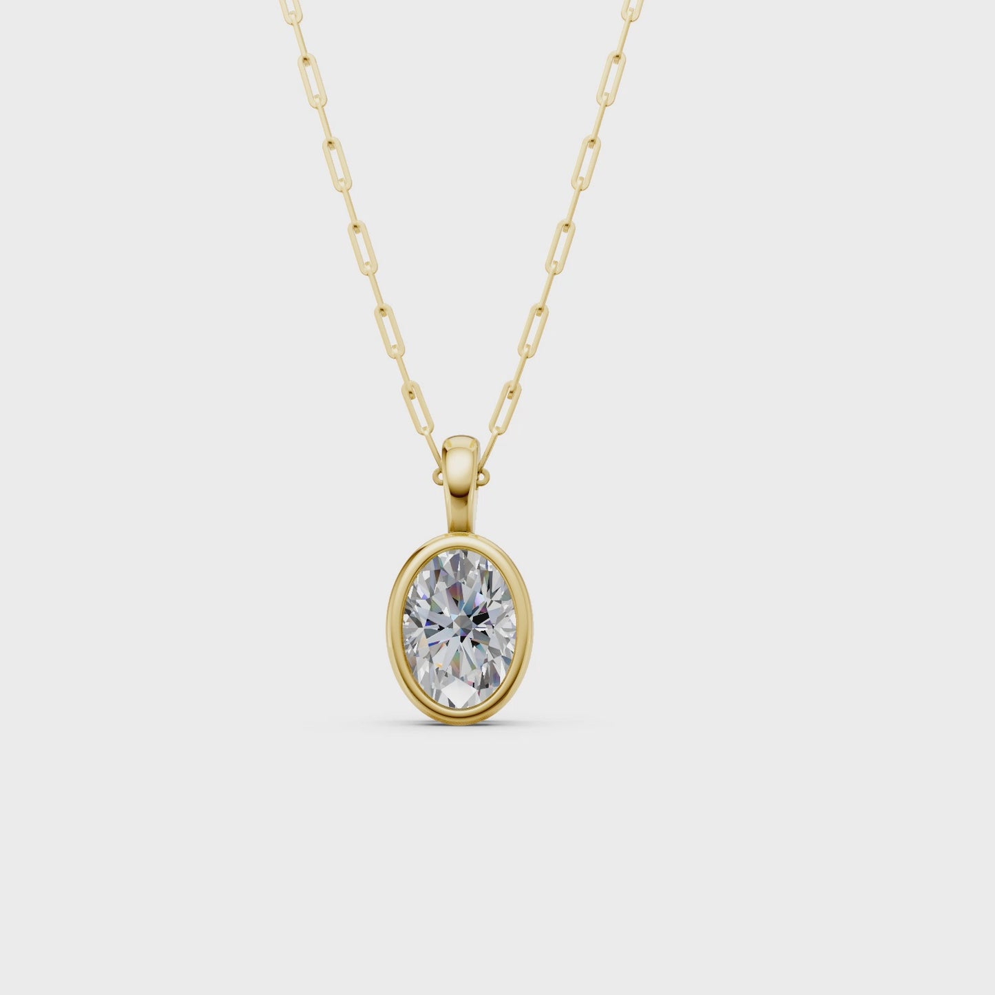 Solane Oval Bezel Pendant