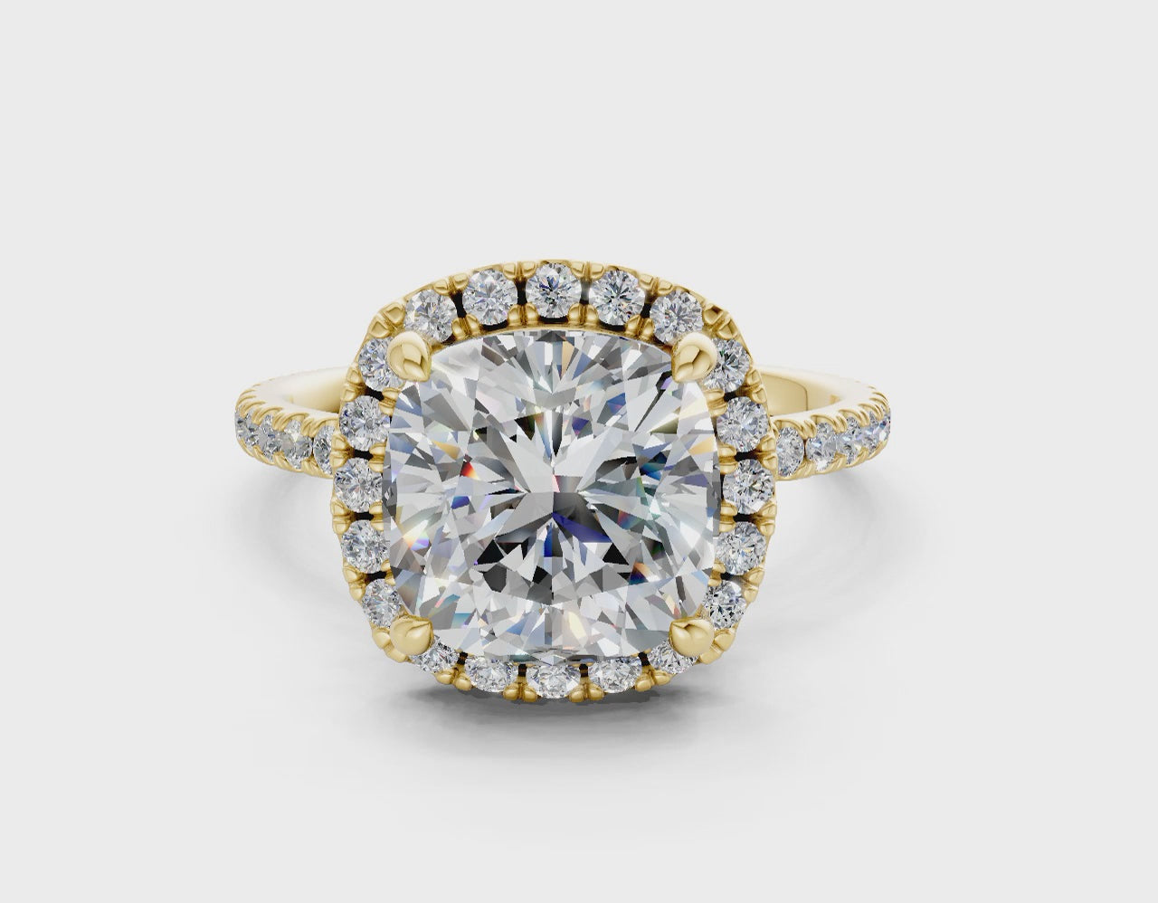 The Fifth Avenue Halo Signature Engagement Ring