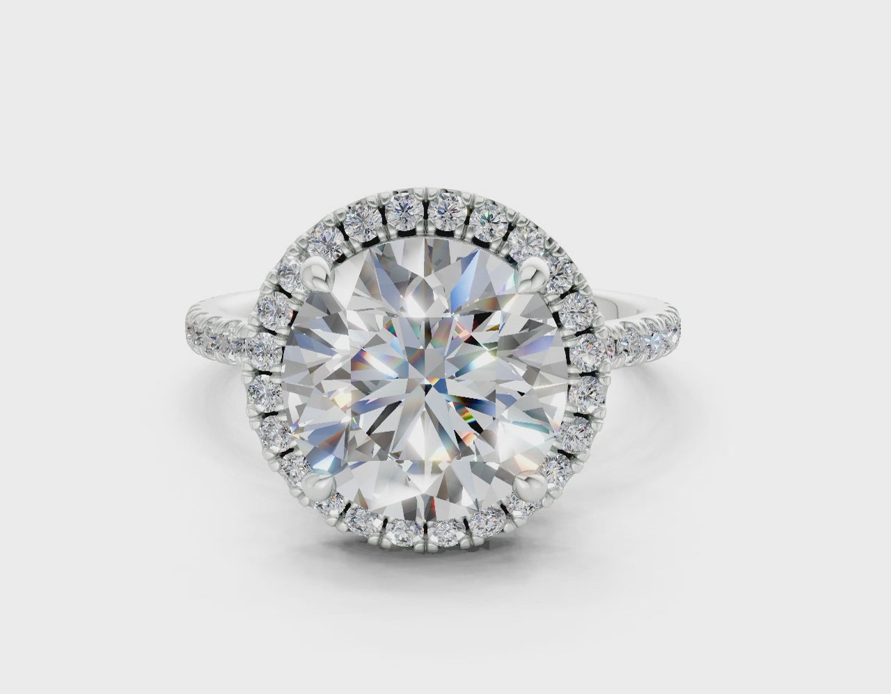 The Fifth Avenue Halo Signature Engagement Ring
