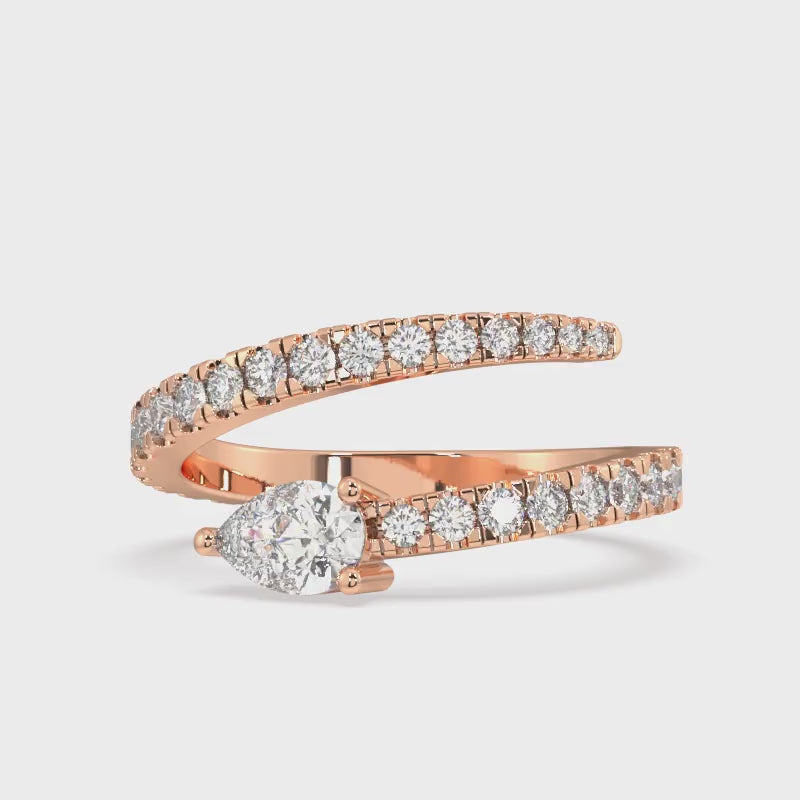 Beatrice Pear Diamond Ring