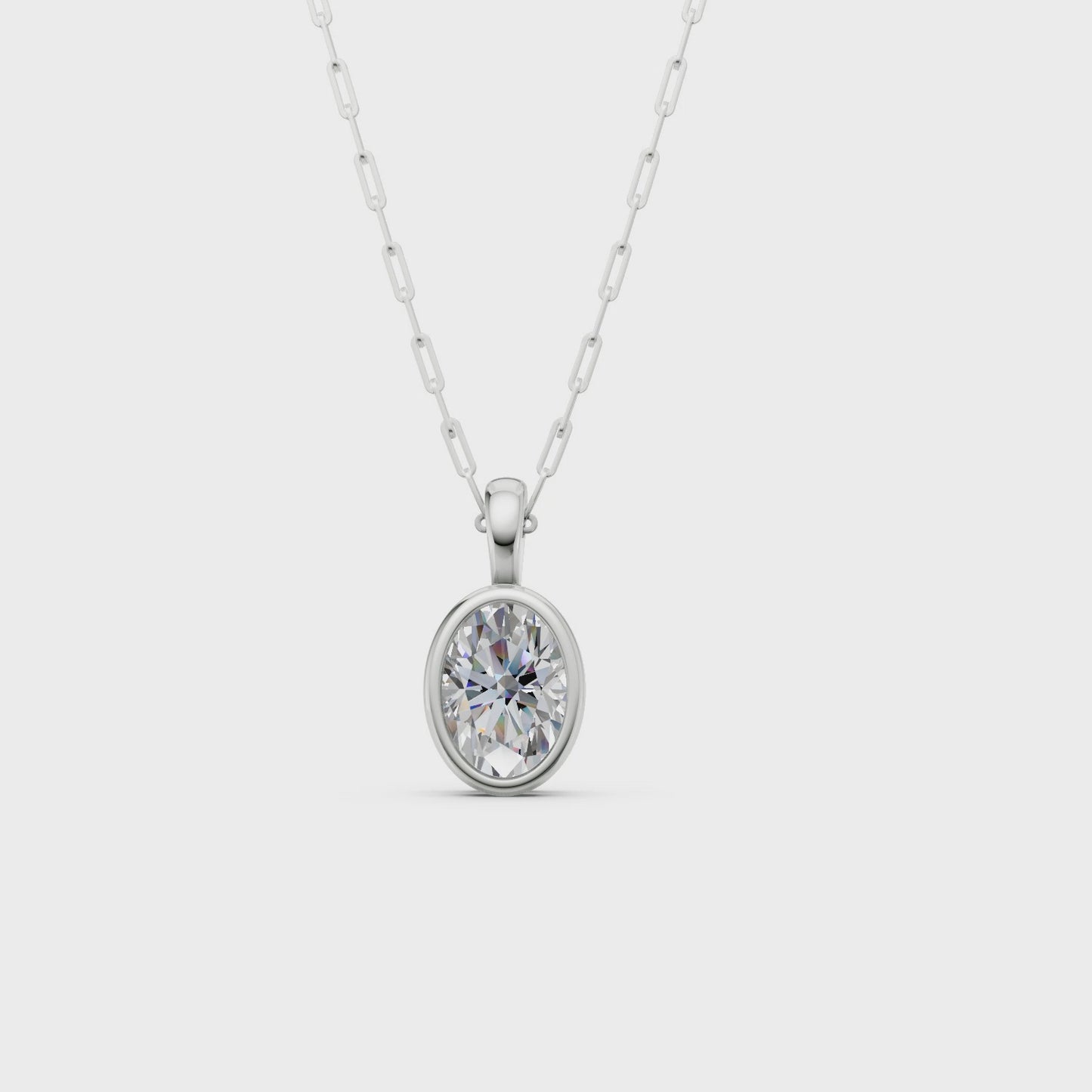 Solane Oval Bezel Pendant