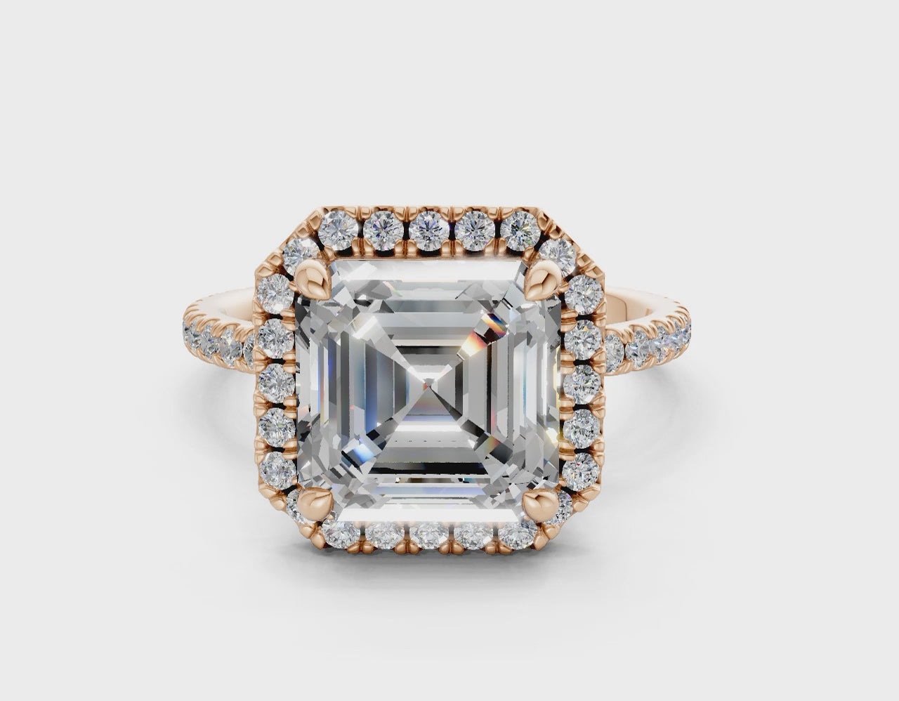 The Fifth Avenue Halo Signature Engagement Ring