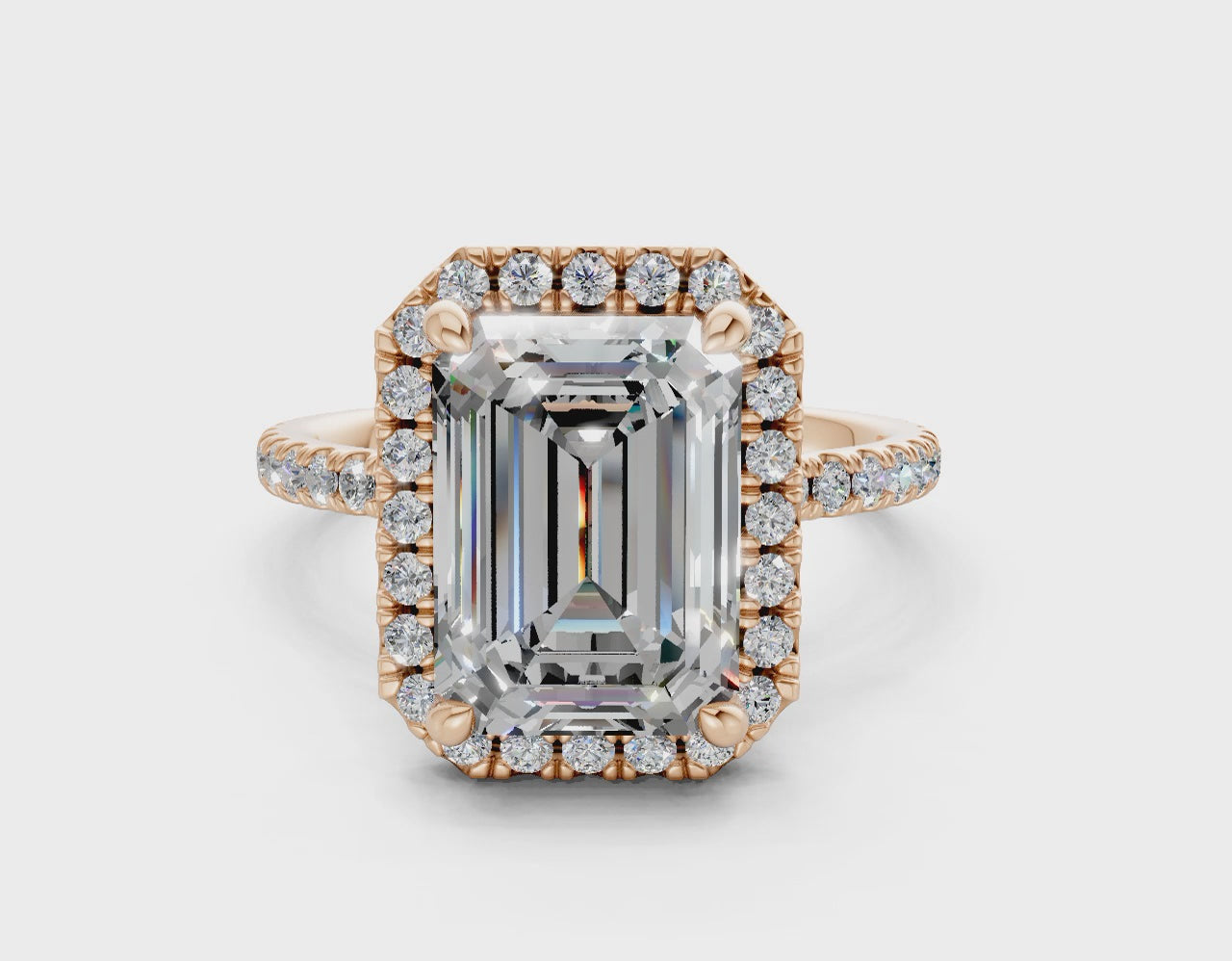 The Fifth Avenue Halo Signature Engagement Ring