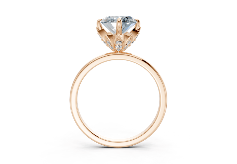 Skye Blue Diamond Solitaire Marquise Cut 1.8mm Engagement Ring - Ring Premier