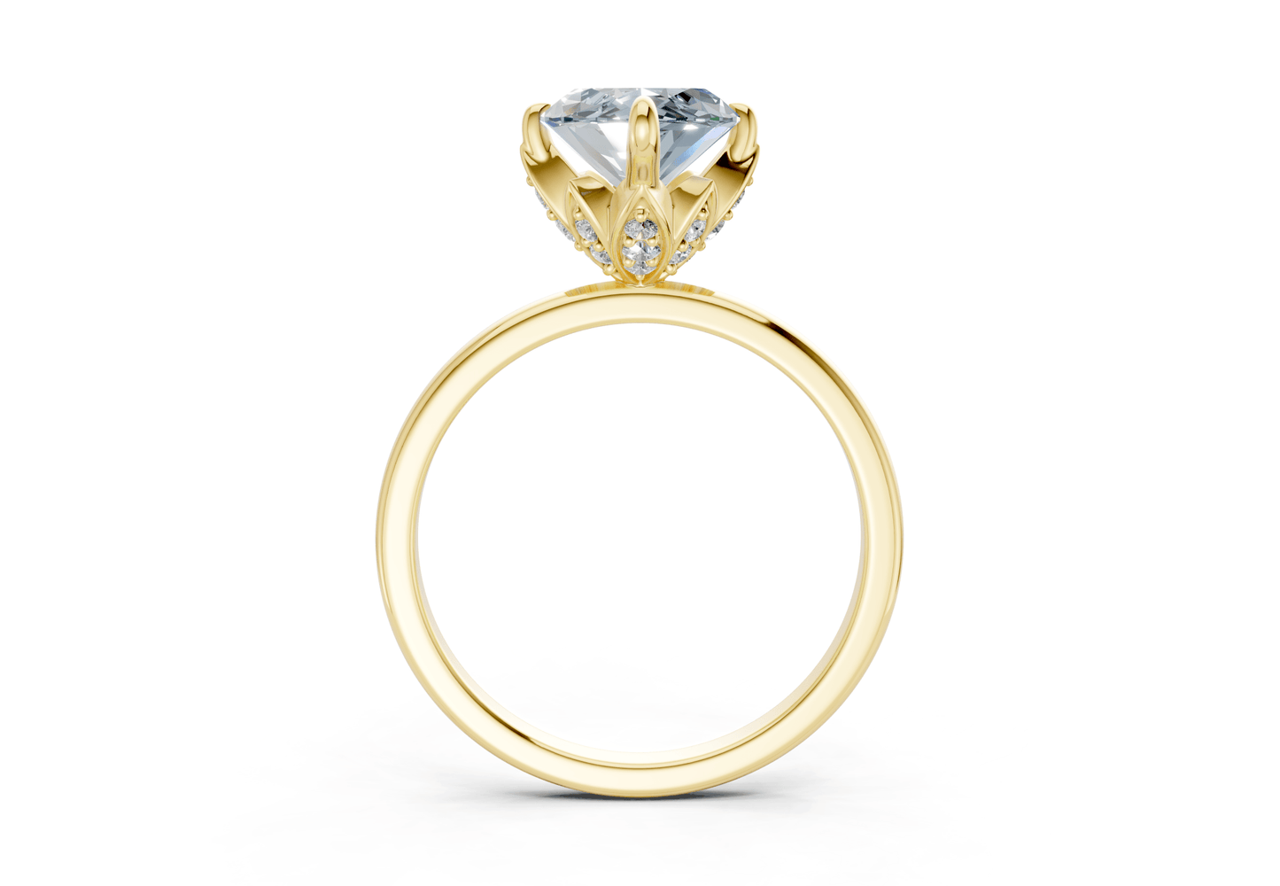 Skye Blue Diamond Solitaire Marquise Cut 1.8mm Engagement Ring - Ring Premier