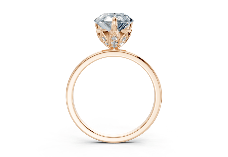 Skye Blue Diamond Solitaire Pear Cut 1.8mm Engagement Ring - Ring Premier