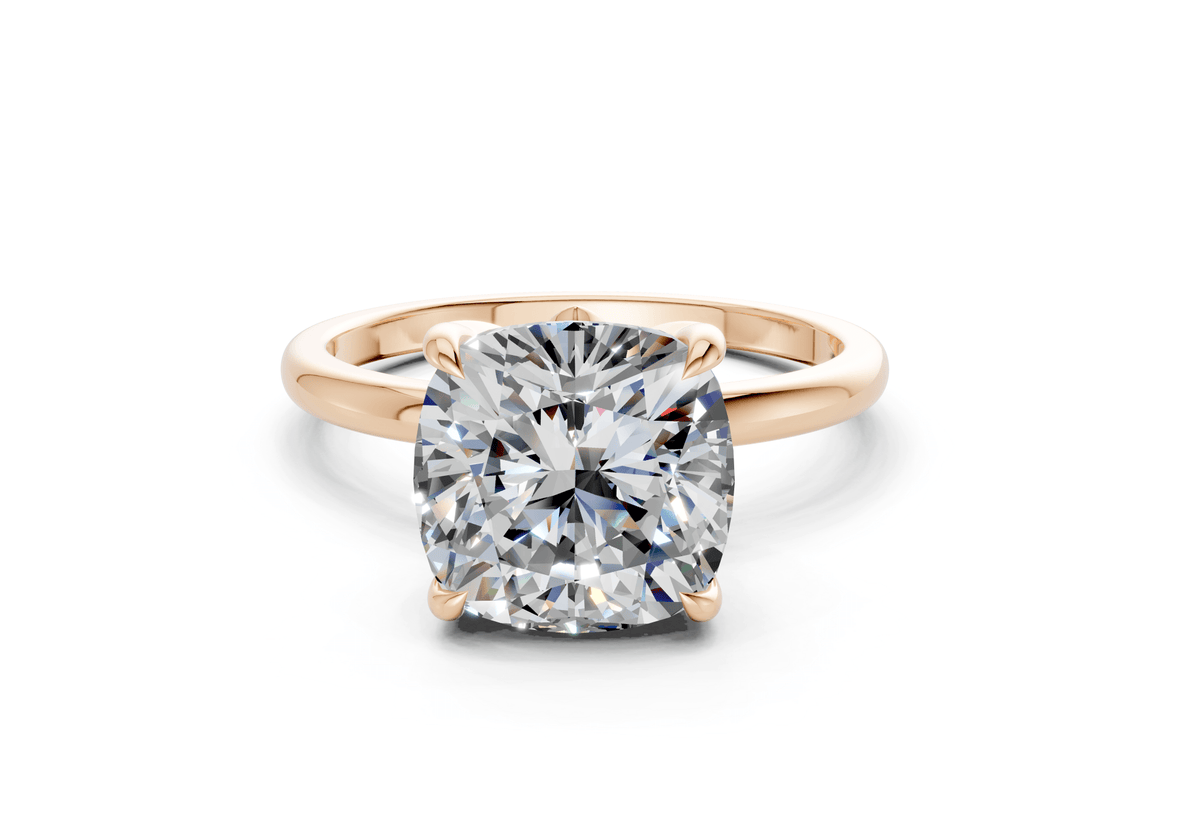 Skye Diamond Solitaire Cushion Squareuare Cut 1.8mm Engagement Ring