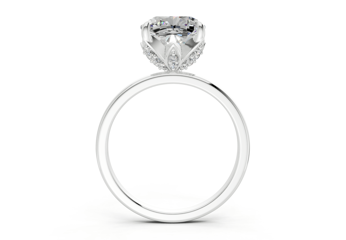 Skye Diamond Solitaire Cushion Squareuare Cut 1.8mm Engagement Ring