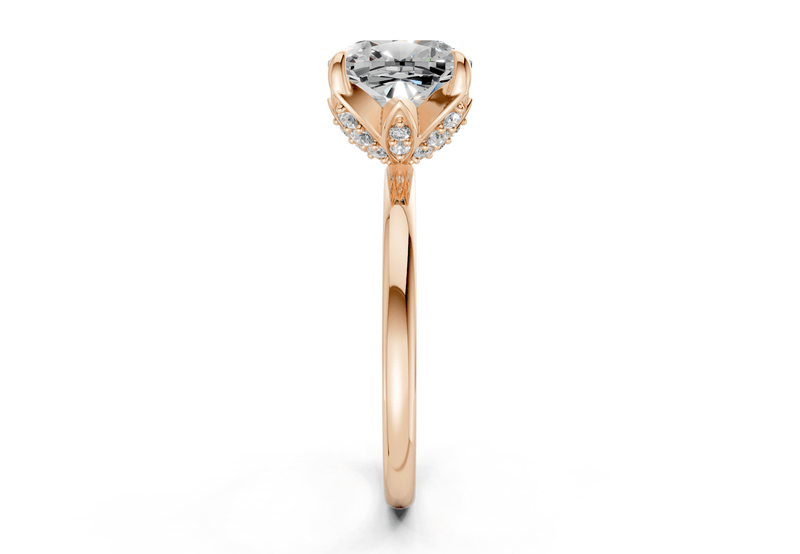 Skye Diamond Solitaire Cushion Squareuare Cut 1.8mm Engagement Ring - Ring Premier