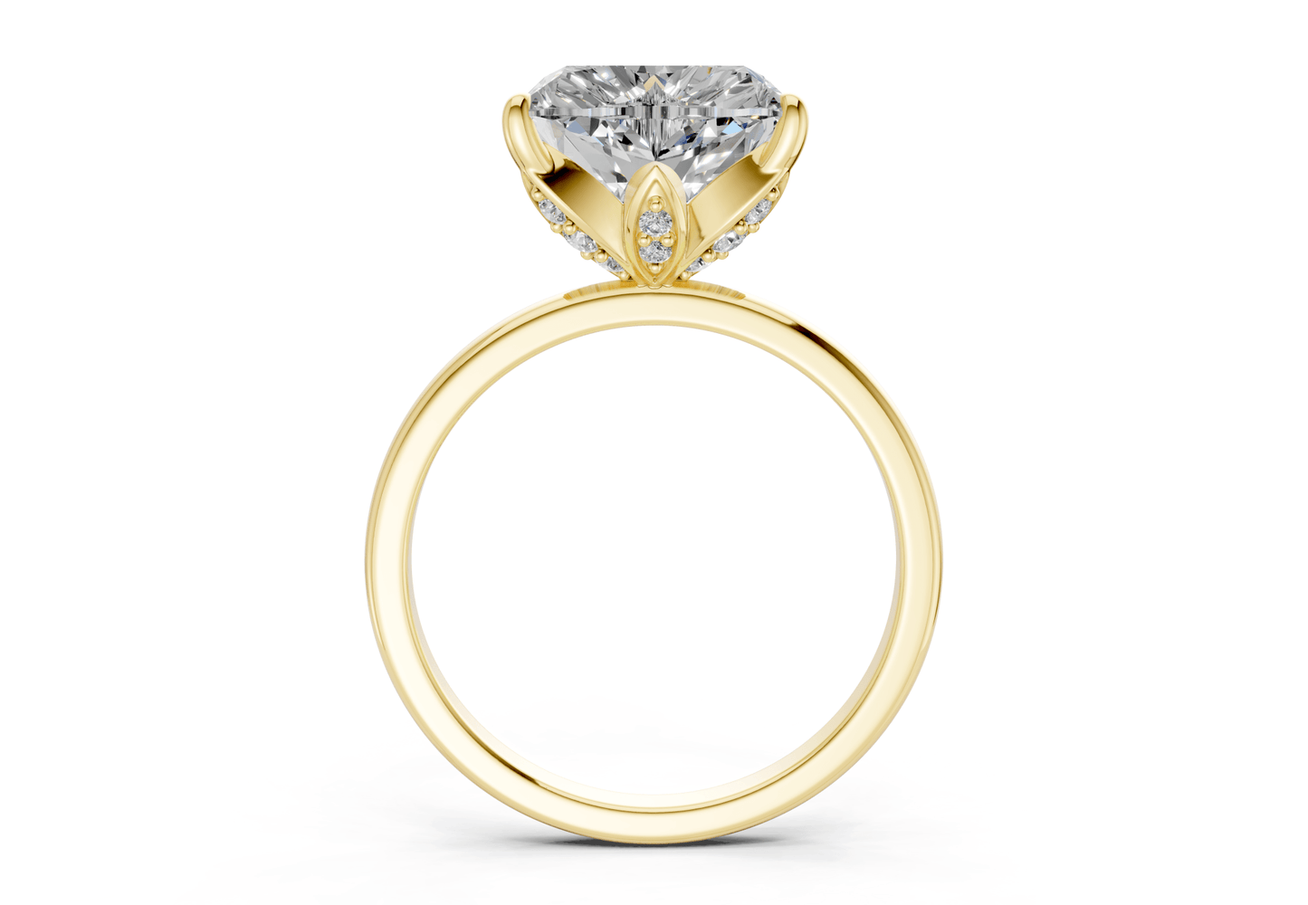 Skye Diamond Solitaire Heart Cut 1.8mm Engagement Ring - Ring Premier