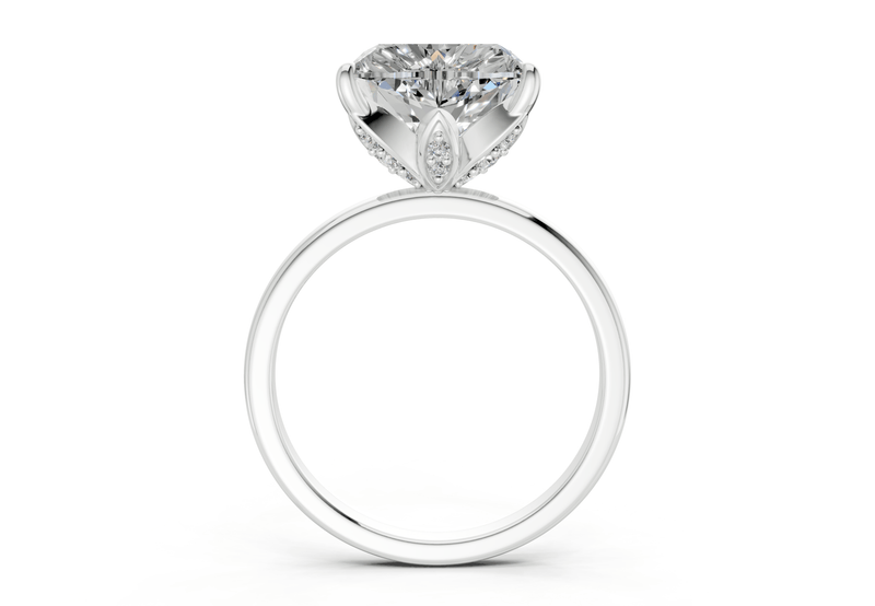 Skye Diamond Solitaire Heart Cut 1.8mm Engagement Ring - Ring Premier