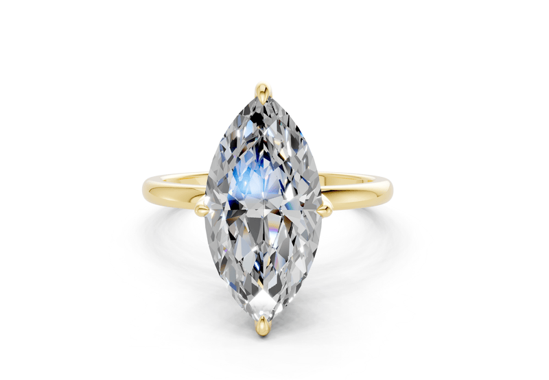 Skye Diamond Solitaire Marquise Cut 1.8mm Engagement Ring