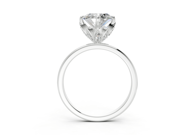 Skye Diamond Solitaire Marquise Cut 1.8mm Engagement Ring - Ring Premier