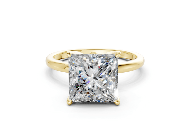 Skye Diamond Solitaire Princess Cut 1.8mm Engagement Ring
