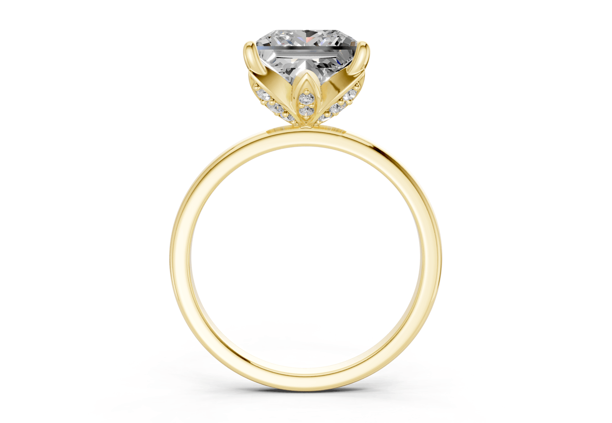 Skye Diamond Solitaire Princess Cut 1.8mm Engagement Ring
