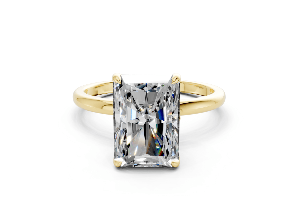 Skye Diamond Solitaire Radiant Cut 1.8mm Engagement Ring