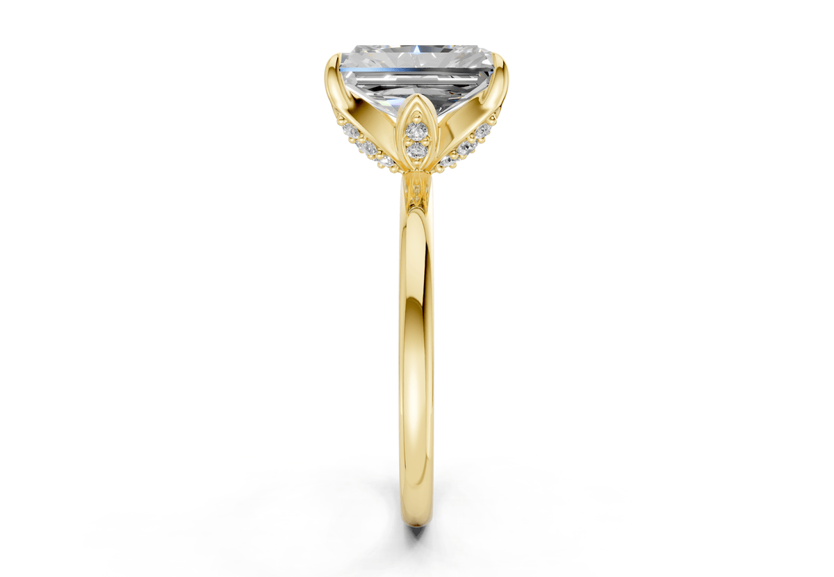 Skye Diamond Solitaire Radiant Cut 1.8mm Engagement Ring