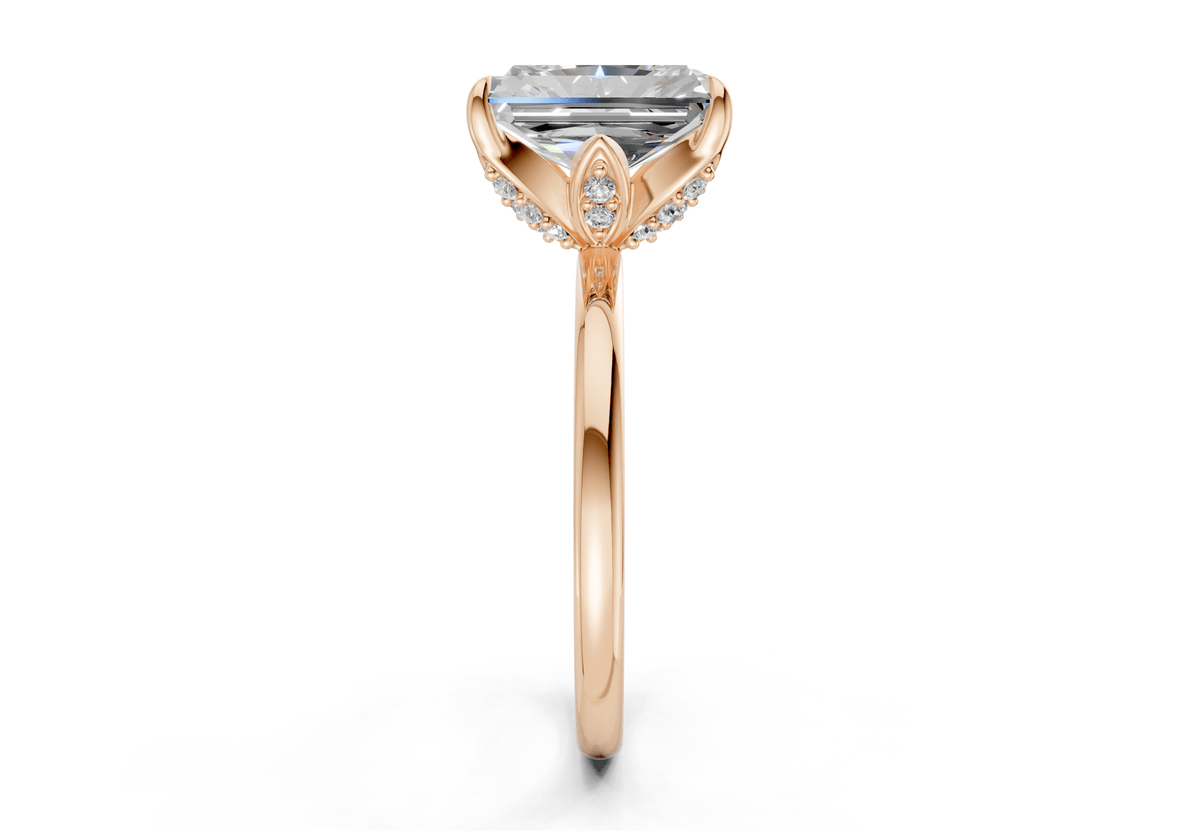 Skye Diamond Solitaire Radiant Cut 1.8mm Engagement Ring