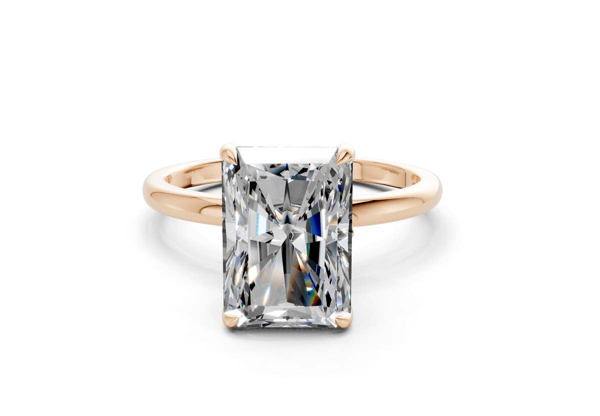 Skye Diamond Solitaire Radiant Cut 1.8mm Engagement Ring