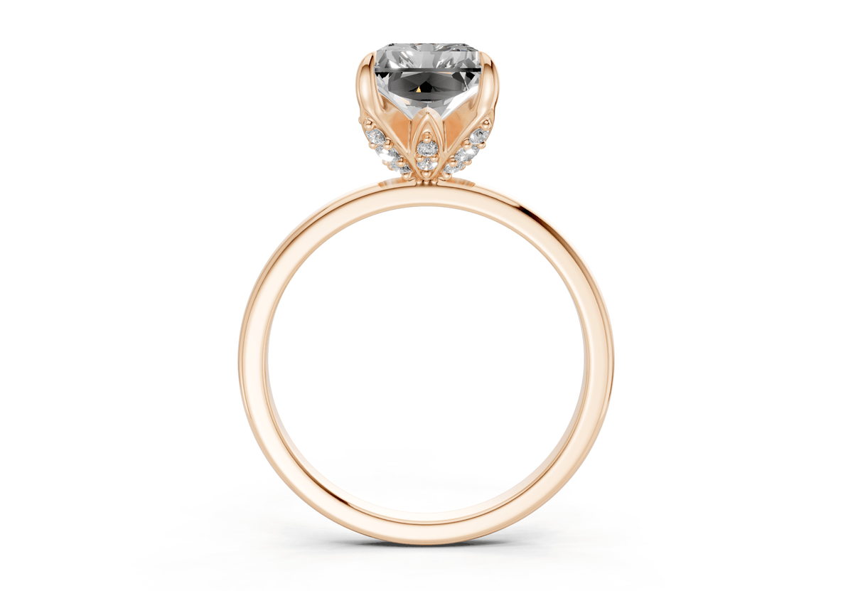 Skye Diamond Solitaire Radiant Cut 1.8mm Engagement Ring