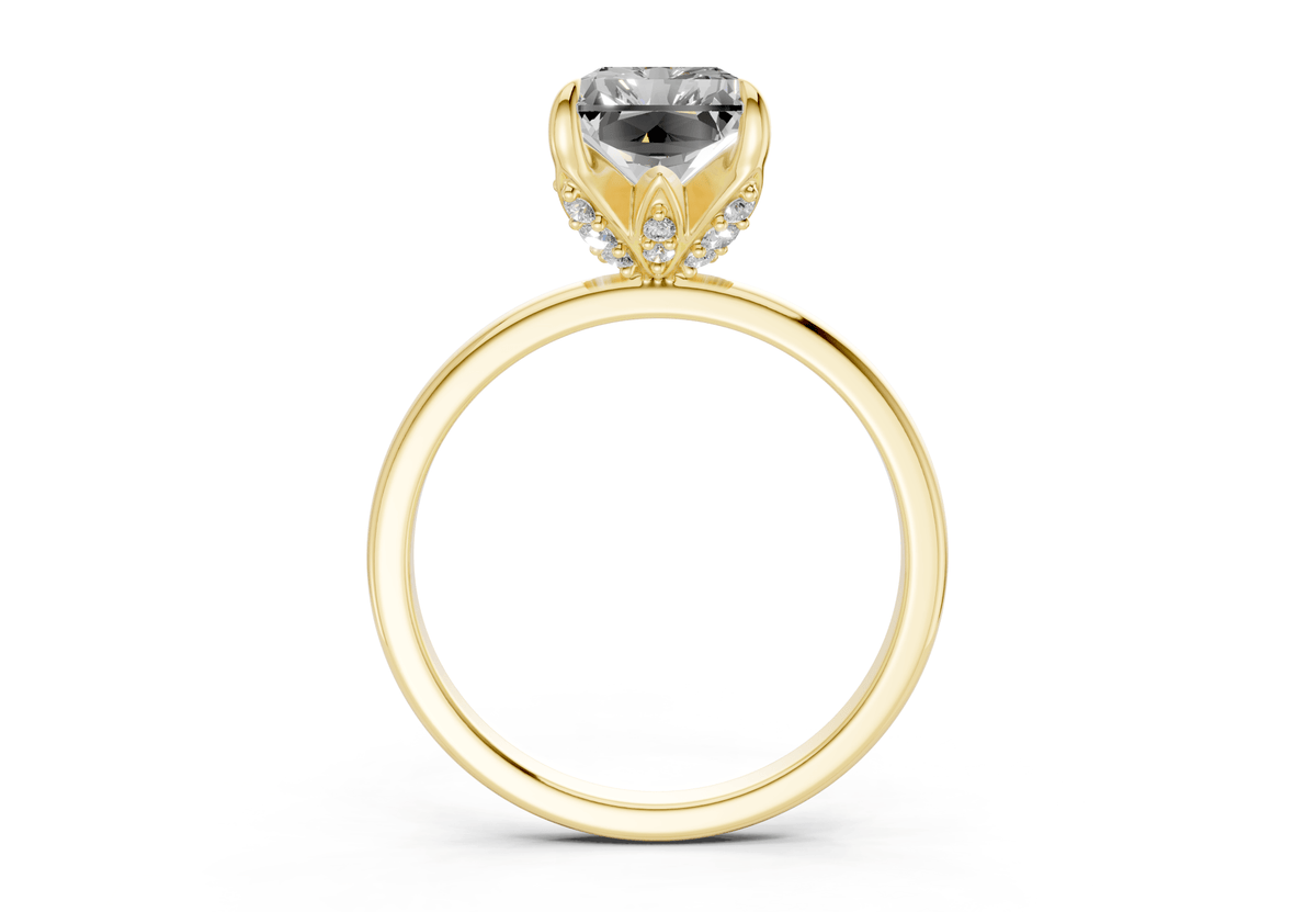 Skye Diamond Solitaire Radiant Cut 1.8mm Engagement Ring