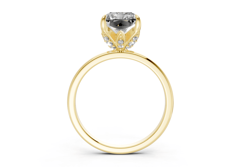 Skye Diamond Solitaire Radiant Cut 1.8mm Engagement Ring