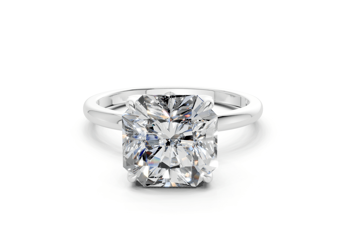 Skye Diamond Solitaire Radiant Squareuare Cut 1.8mm Engagement Ring