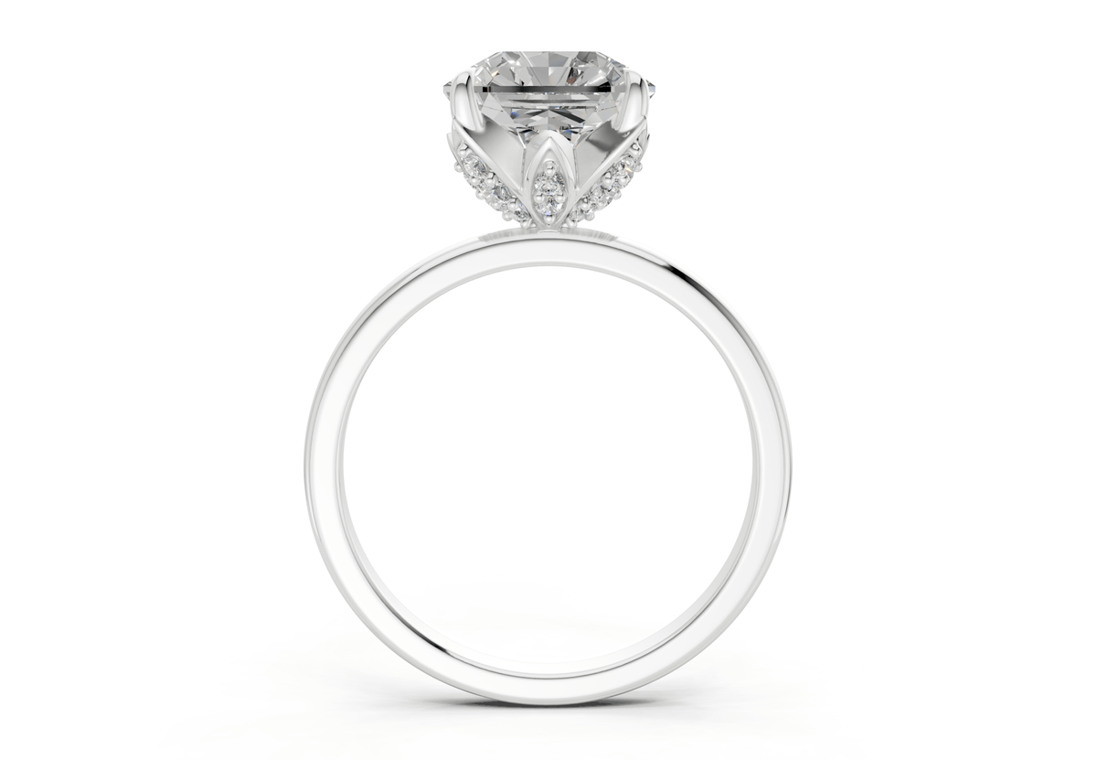 Skye Diamond Solitaire Radiant Squareuare Cut 1.8mm Engagement Ring
