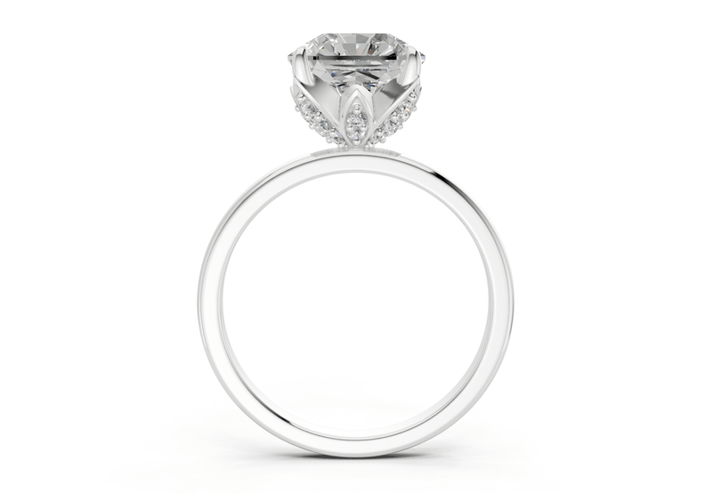 Skye Diamond Solitaire Radiant Squareuare Cut 1.8mm Engagement Ring - Ring Premier