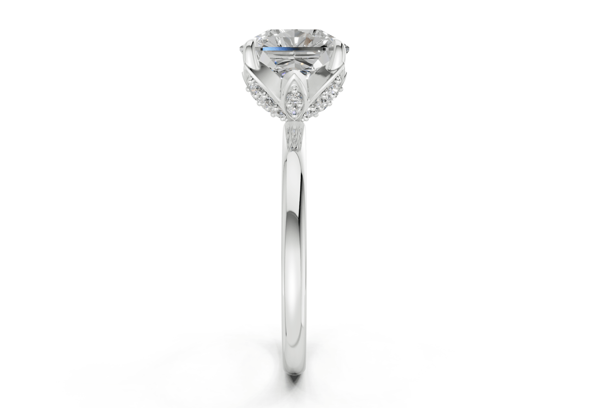 Skye Diamond Solitaire Radiant Squareuare Cut 1.8mm Engagement Ring