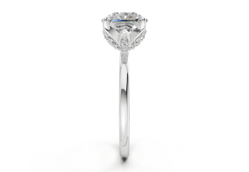 Skye Diamond Solitaire Radiant Squareuare Cut 1.8mm Engagement Ring - Ring Premier