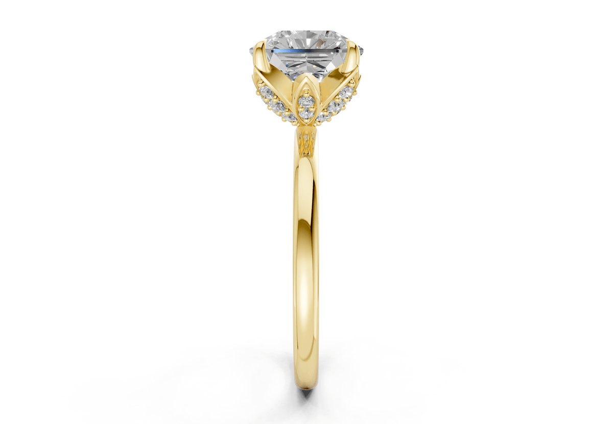 Skye Diamond Solitaire Radiant Squareuare Cut 1.8mm Engagement Ring