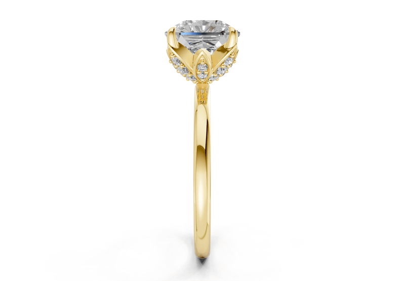 Skye Diamond Solitaire Radiant Squareuare Cut 1.8mm Engagement Ring - Ring Premier