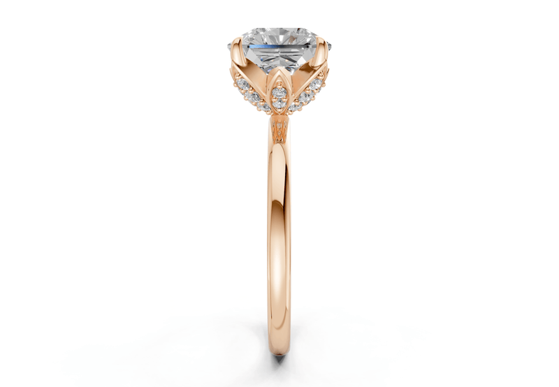 Skye Diamond Solitaire Radiant Squareuare Cut 1.8mm Engagement Ring - Ring Premier