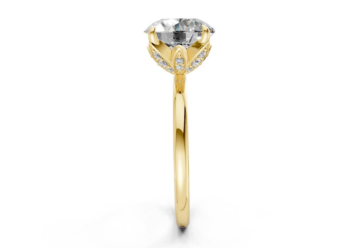 Skye Diamond Solitaire Round Cut 1.8mm Engagement Ring