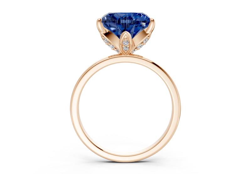 Skye Sapphire Gemstone Solitaire Heart Cut 1.8mm Engagement Ring - Ring Premier