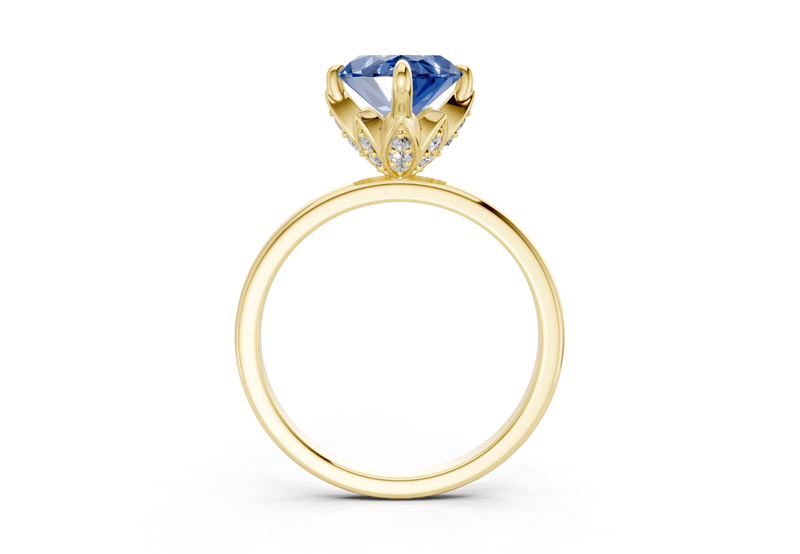 Skye Sapphire Gemstone Solitaire Marquise Cut 1.8mm Engagement Ring